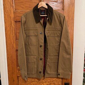J.Crew Tan Flannel-Lined Barn Jacket